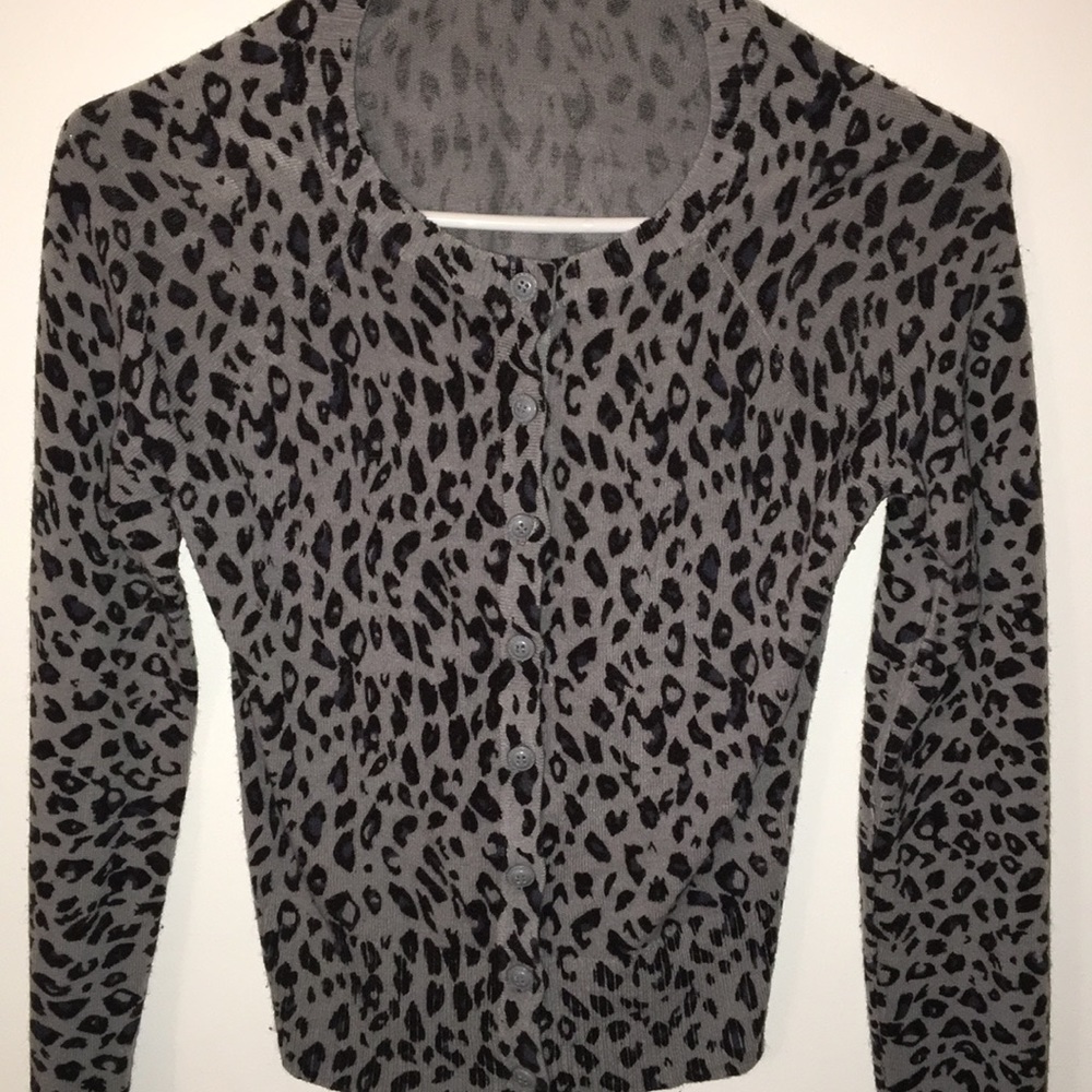 Leopard print cardigan